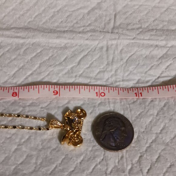 Gold and CZ Diamante Motorcycle Men’s Fashion Necklace NWOT - Picture 7 of 9
